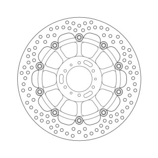 Moto-Master Halo series floating brake rotor