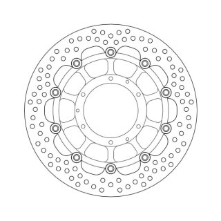 Moto-Master Halo series floating brake rotor