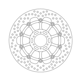 Moto-Master Halo series floating brake rotor