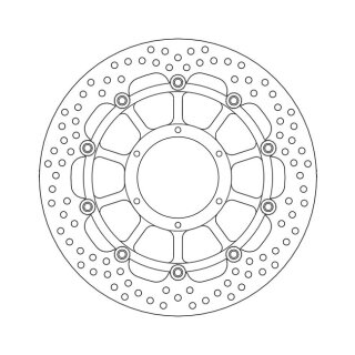 Moto-Master Halo series floating brake rotor