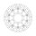 Moto-Master Halo series floating brake rotor