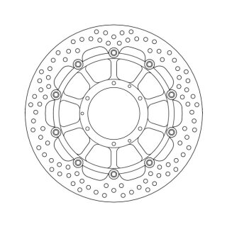 Moto-Master Halo series floating brake rotor