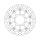 Moto-Master Halo series floating brake rotor