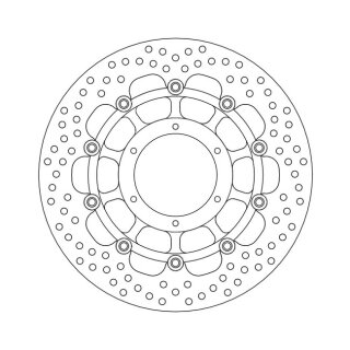 Moto-Master Halo series floating brake rotor