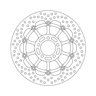Moto-Master Halo series floating brake rotor