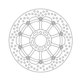 Moto-Master Halo series floating brake rotor