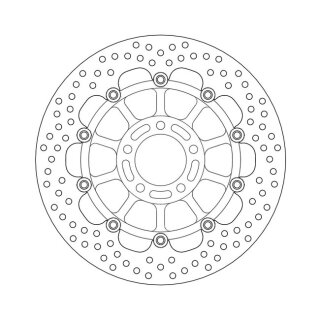 Moto-Master Halo series floating brake rotor