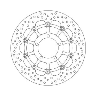 Moto-Master Halo series floating brake rotor