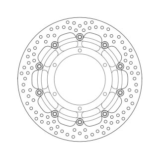 Moto-Master Halo series floating brake rotor