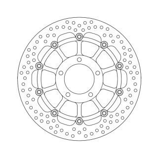 Moto-Master Halo series floating brake rotor