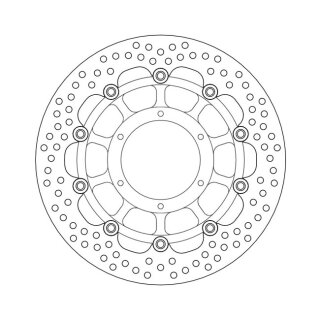 Moto-Master Halo series floating brake rotor