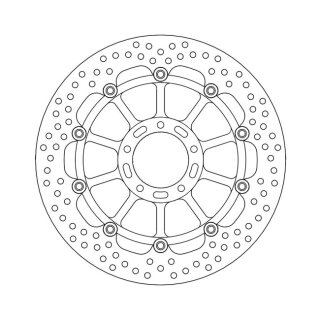 Moto-Master Halo series floating brake rotor
