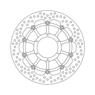 Moto-Master Halo series floating brake rotor
