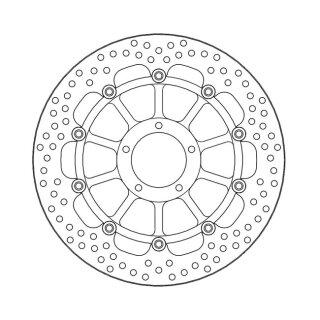Moto-Master Halo series floating brake rotor