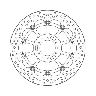 Moto-Master Halo series floating brake rotor