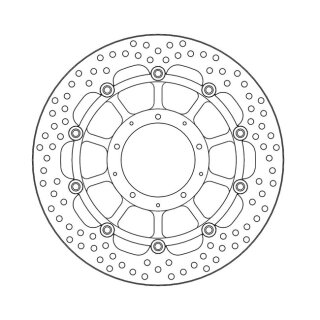 Moto-Master Halo series floating brake rotor