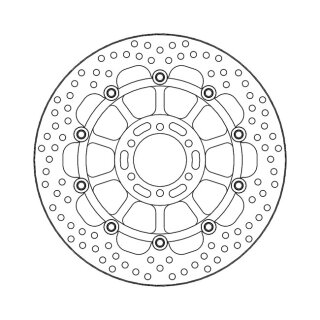 Moto-Master Halo series floating brake rotor
