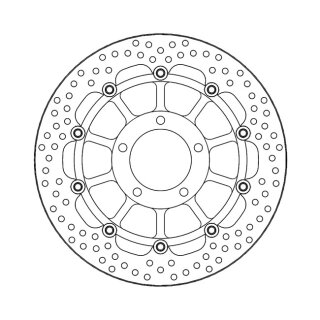 Moto-Master Halo series floating brake rotor