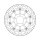 Moto-Master Halo series floating brake rotor