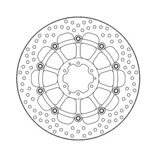 Moto-Master Halo series floating brake rotor