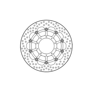 Moto-Master Halo series floating brake rotor