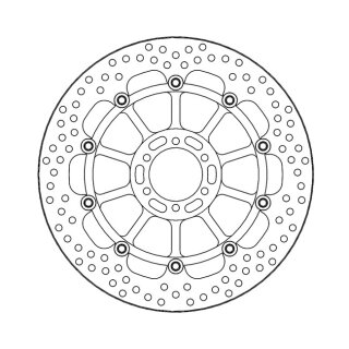 Moto-Master Halo series floating brake rotor
