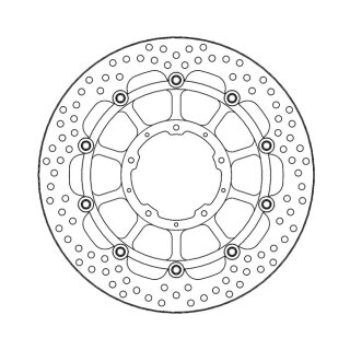 Moto-Master Halo series floating brake rotor