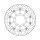 Moto-Master Halo series floating brake rotor
