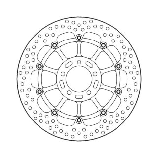 Moto-Master Halo series floating brake rotor