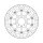 Moto-Master Halo series floating brake rotor