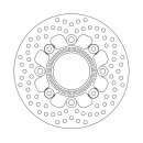 Moto-Master Halo series brake rotor