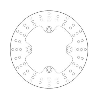 Moto-Master Halo series brake rotor