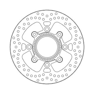Moto-Master Halo series brake rotor