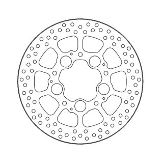 Moto-Master Halo series brake rotor