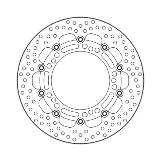Moto-Master Halo series floating brake rotor