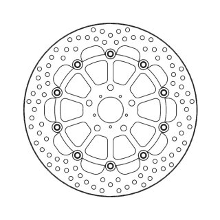 Moto-Master Halo series floating brake rotor