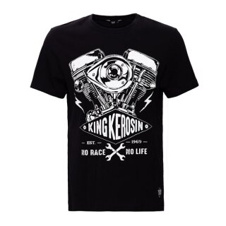 King Kerosin No Race No Life T-shirt black