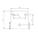 Zieger, under fender license plate bracket kit. Pro3