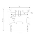 Zieger, under fender license plate bracket kit. X-Line2
