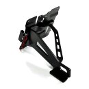 Seitlicher Kennzeichenhalter schwarz für Harley XL Sportster 90-03