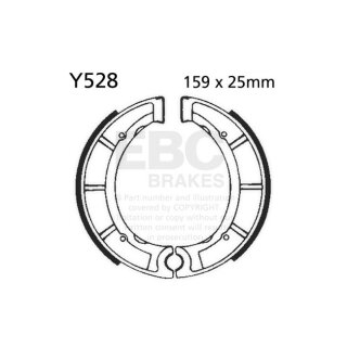EBC plain brake shoes