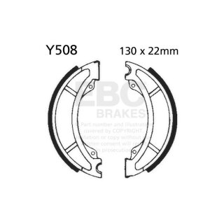 EBC plain brake shoes