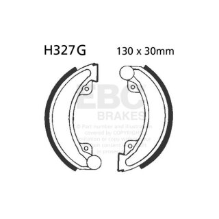 EBC grooved brake shoes