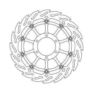 Moto-Master Flame series floating brake rotor
