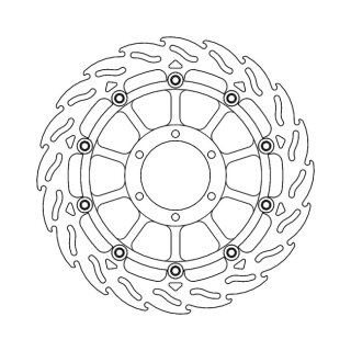 Moto-Master Flame series floating brake rotor