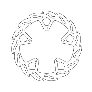 Moto-Master Flame series brake rotor