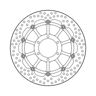 Moto-Master Halo series floating brake rotor
