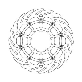 Moto-Master Flame series floating brake rotor