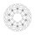 Moto-Master Flame series floating brake rotor