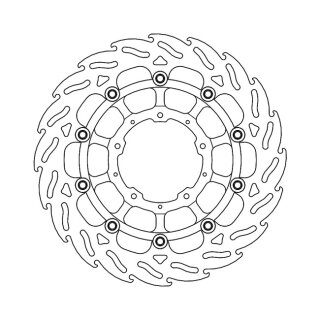 Moto-Master Flame series floating brake rotor